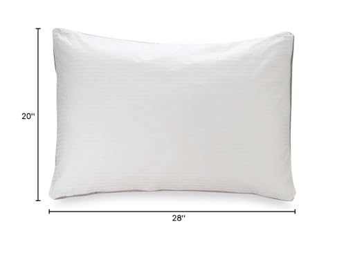 Indulgence Side Sleeper Pillow 20x28in, High Thread Count Cotton, Overfilled