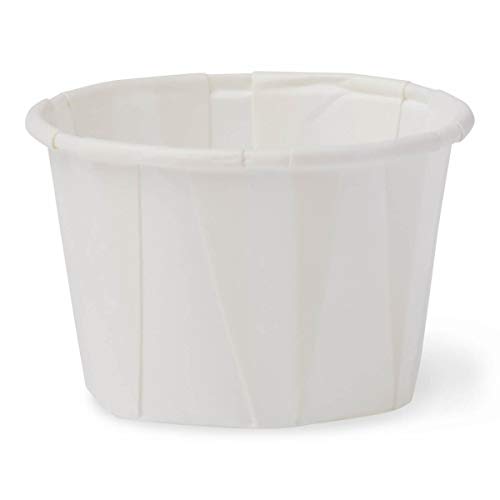 Disposable Paper Soufflé Cups 1 oz 5000 Pack for Medication & Food Use