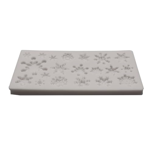 Christmas Silicone Mold Set for Cake Decoration Snowflakes Snowman 4pcs