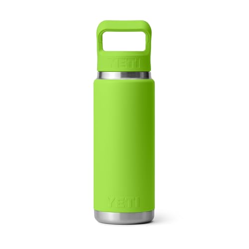 YETI Rambler 26 oz Bottle Venom - Vacuum Insulated Stainless Steel with Color Match Straw Cap