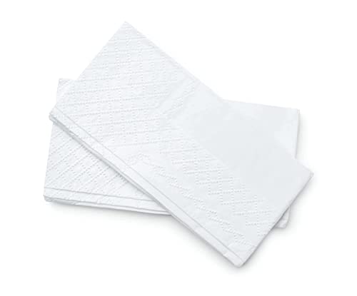 17 x 15-Inch White 2-Ply Dinner Napkins - Pack of 300, Case of 3,000