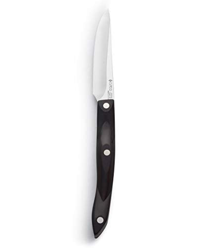 4-Inch Gourmet Paring Knife with Brown Handle - Razor-Sharp Kitchen Knife