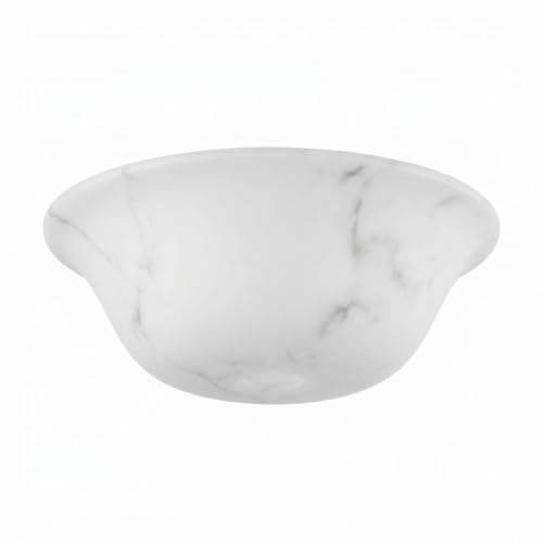 Kira Home 13-Inch Ceiling Fan Globe Replacement Shade - Alabaster Resin Bowl