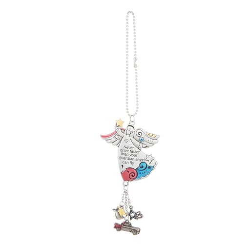 Ganz Car Charm Never Drive Faster than Your Guardian Angel Can Fly