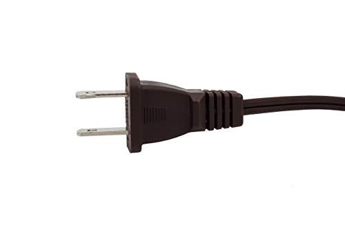 Creative Hobbies 6 ft Brown Replacement Clip-In Lamp Cord with On/Off Switch (E12 Socket) for Christmas Village Craft