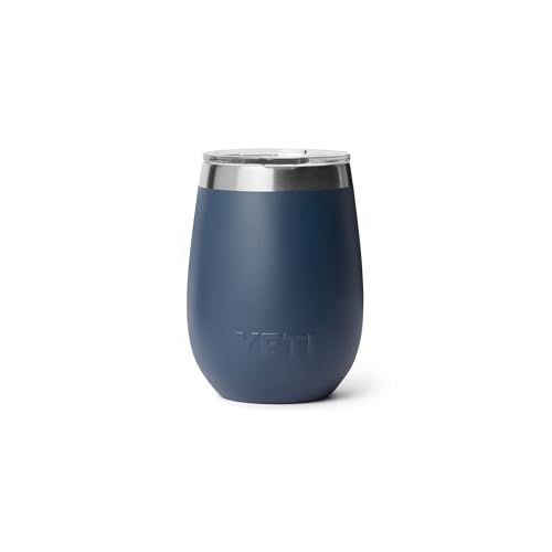 YETI Rambler 10 oz Ceramic Lined Wine Tumbler Navy - Insulated, Durable & Dishwasher Safe