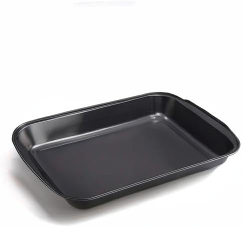 Skiennix Large Rectangular Baking Pan - Non-Stick Carbon Steel Cake Mold | 17 Inches