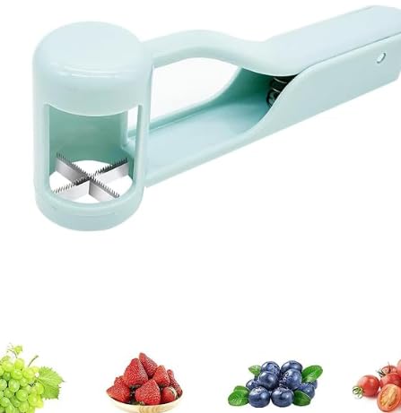 Skiennix Grape Cutter for Toddlers | Ergonomic BPA-Free Fruit Slicer for Blueberries, Cherries & Strawberries