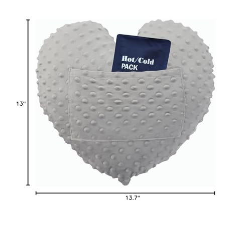 Heart Surgery Pillow for Open Heart Surgery After Bypass Coughing with Pocket Comfort Cushion Recovery Gifts Women Men Patients Minky Dot Light Gray