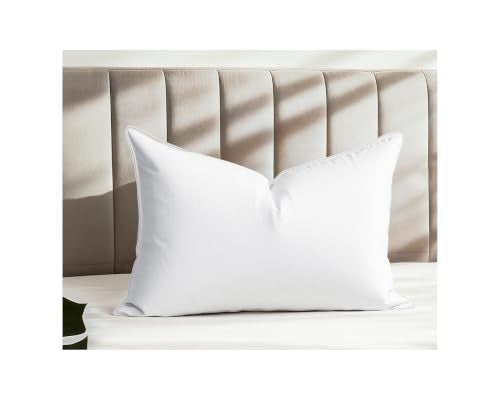 Medium Queen Goose Down Pillow - Natural White Hotel-Quality Support