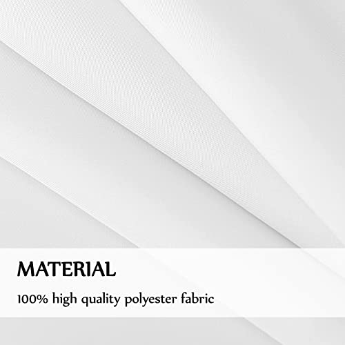 White Rectangle Tablecloth 90x156 Inch 6 Pack for 8ft Tables - Aocoz