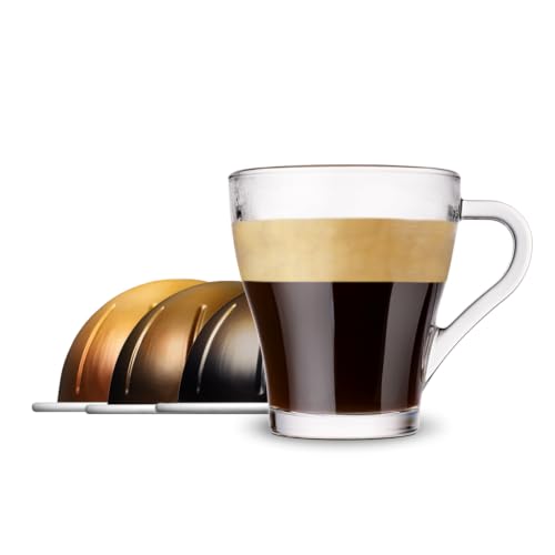 Double Espresso Coffee Pods Pack of 1 Chiaro+Scuro+Dolce 2.7oz - Compatible with Coffee Machines