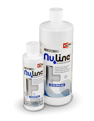 NuLine HVAC Condensate Drain Cleaner - 8oz, Prevents Clogs & Leaks