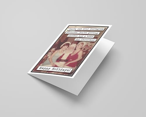 Katie Doodle Funny Inappropriate Christmas Card for Sister – 5x7 (USA Made)