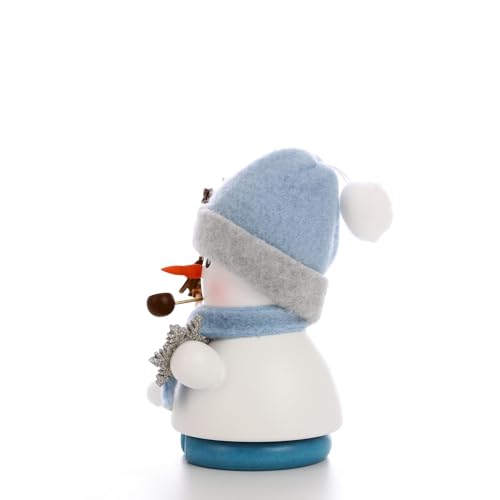 German Christian Ulbricht Snowman Incense Smoker - Handcrafted Erzgebirge Decor