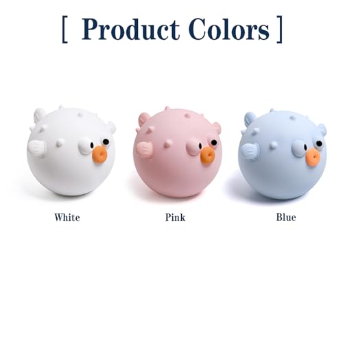 Cute Anemonefish Night Light, LED Squishy Night Lamp, Dimmable Timer Nursery Nightlight for Kids, Rechargeable Touch Lamp, Dorm Decor, Kids Funny Gifts(Pink Fish)