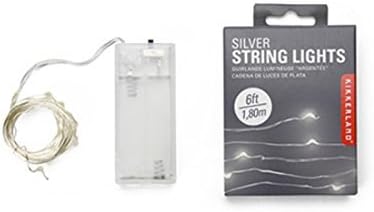 Battery Operated 6 ft Silver Fairy String Lights - LED Decorative Lights for Home & Party