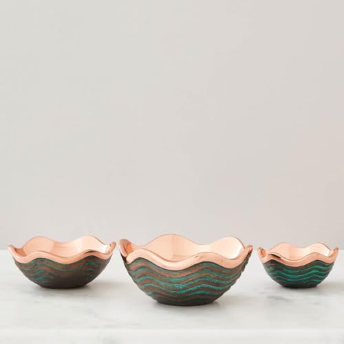 Copper Canyon Fruit Bowl - 7-Inch Decorative Salad & Vegetable Serving Bowl