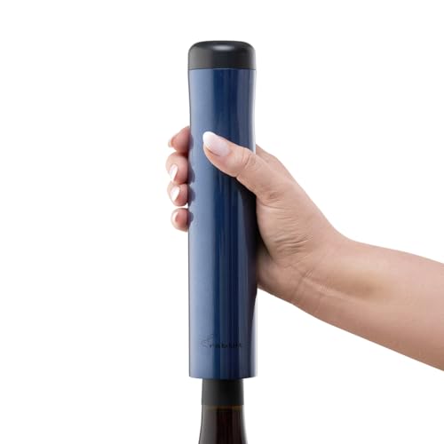 Electric Wine Opener Corkscrew - Rechargeable, Automatic, 2 x 9.6in Navy