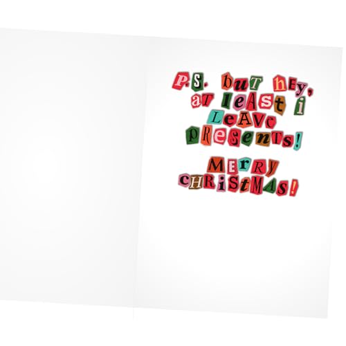Santa's Creepy Letter Christmas Card – Funny 5x7 Card with Envelope