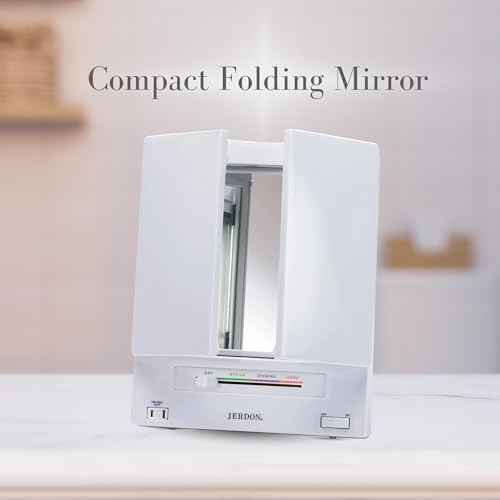 Lighted Makeup Mirror with 5X Magnification - White - JGL9W (Variation of THIS listing)
