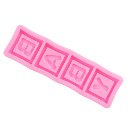 Baby Blocks Silicone Fondant Mold - Style F, Food-Grade, Non-Stick Cake Decor