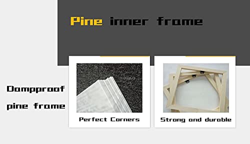 North Carolina Golf Course Wall Art Tobacco Road Golf Club Canvas Print for Living Room Picture Frame Golfing Artwork Wall Decor Holiday Gift Painting Poster Home Decoration(60''Wx32''H)