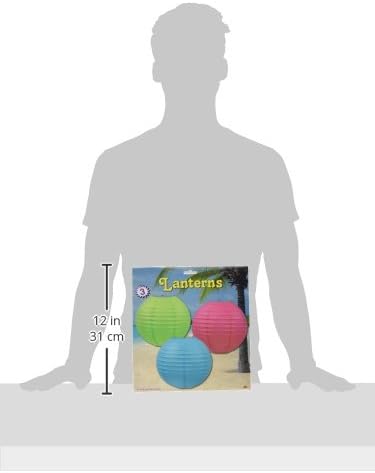 Lavender Paper Lanterns - 3 Pack Decorative Hanging Ceiling Decor for Birthdays, Showers & Events
