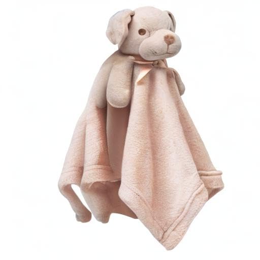 Pro Goleem Dog Security Blanket - Soft Brown Puppy Lovey for Infants & Toddlers | 16-Inch Snuggle Toy