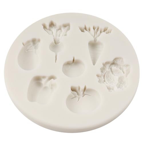 QDMOLDS Style G Vegetable Silicone Fondant Mold for Cakes & Crafts