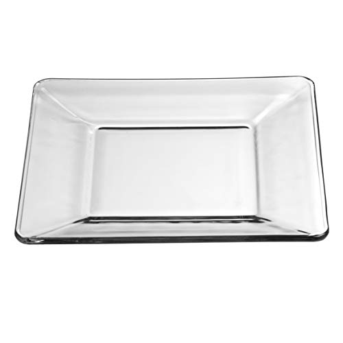 Libbey Tempo Square Glass Dinnerware Set - 12 Pieces, Dishwasher Safe