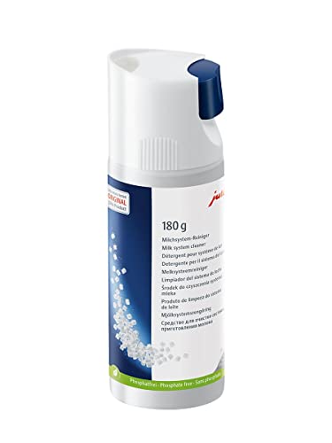 Jura Milk System Cleaner Mini-Tabs with Dispenser - White, 180g Bottle - Variation of Cleaner