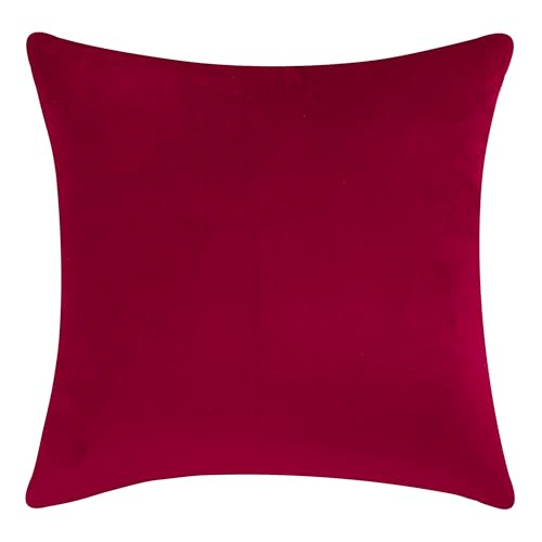 Tosleo 16x16 Inch Christmas Throw Pillow Covers Set of 2, Red Xmas Tree