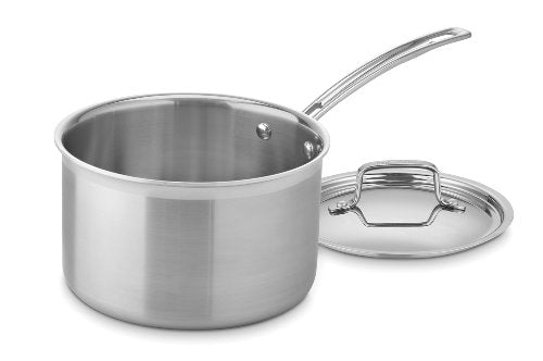 4 Qt. Saucepan with Lid - MultiClad Pro Stainless Steel Cookware - Cuisinart Variation of THIS listing