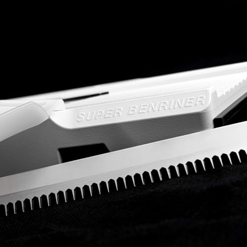 Benriner Super Slicer Mandoline with 4 Japanese Stainless Steel Blades - White, 14.5x5.25 inches