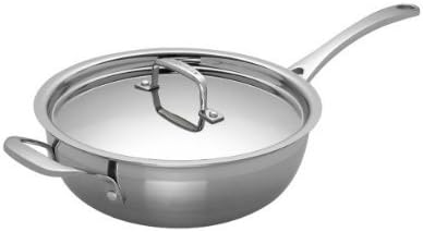 Le Creuset Stainless Steel Chef's Pan - Classic 3-Ply Design, 3.5qt Capacity