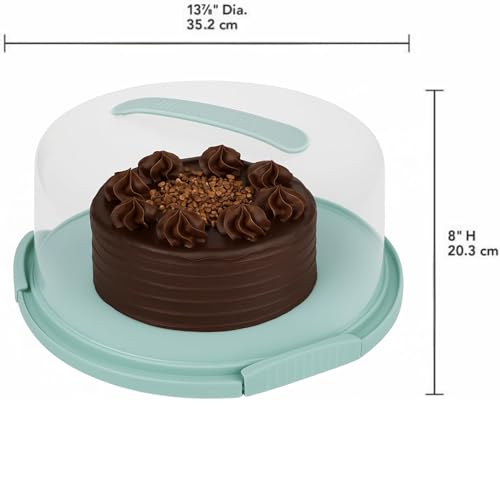 JOEY'Z Extra Large 13-Inch Cake Carrier with Lockable Lid & Handle