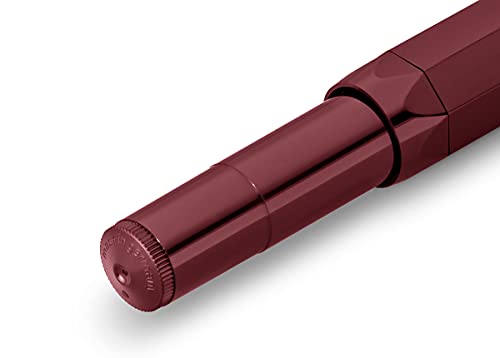 Kaweco Classic Sport Fountain Pen Bordeaux Medium Nib - Gold-Plated Steel, 13 cm