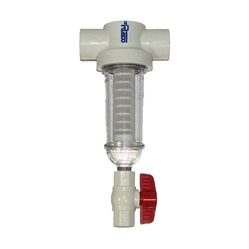 1-Inch Mesh PVC Spin Down Sediment Water Filter - Rusco/Vu-Flow