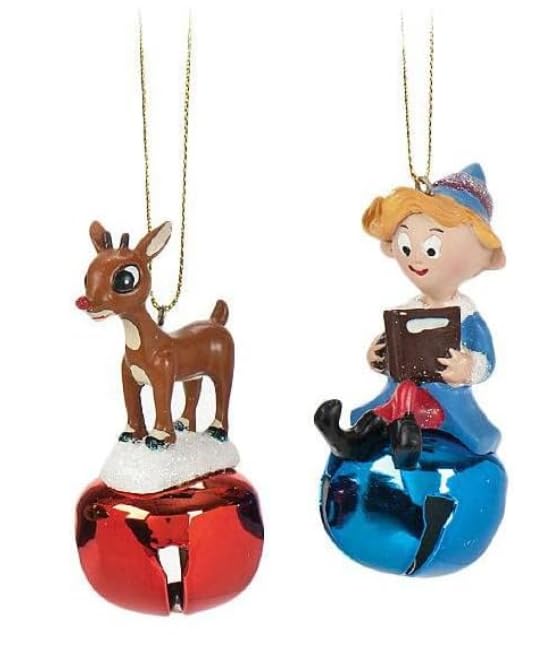 Roman 4-Pack Jingle Buddies Ornaments – Rudolph & Friends, 3.2 in Multicolor