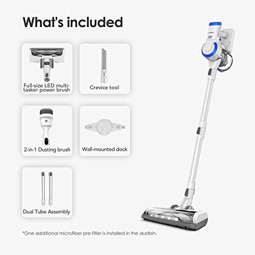 Tineco A10 Essentials Cordless Stick Vacuum Cleaner - Lightweight, Quiet, Handheld & Wall-Mount