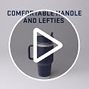 YETI Rambler 40 oz Travel Mug with Flip Straw Lid - Royal Blue, Vacuum Insulated, Leakproof, Cup Holder Friendly