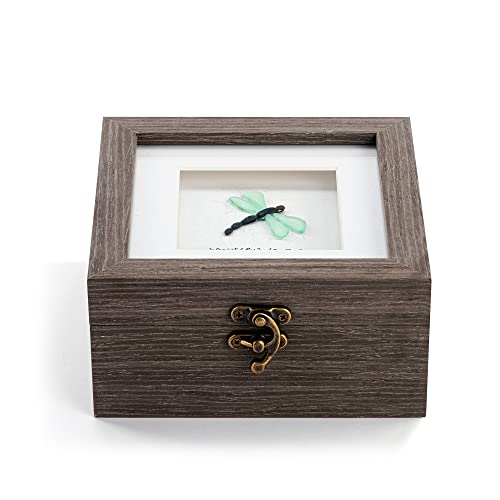 Sharon Nowlan Green Dragonfly Decorative Keepsake Box 6 x 3 in