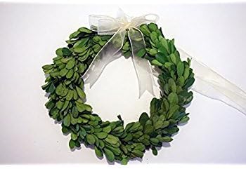 Preserved Boxwood Wreath - Authentic Decorative Greenery for Home Decor