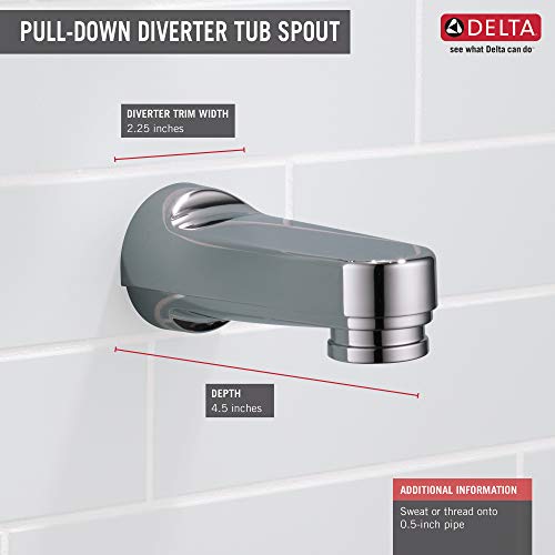 Delta Faucet RP17453PB Pull-Down Diverter, Polished Brass Tub Spout
