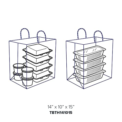 Recyclable Kraft Paper Shopping Bags with Twisted Handles - Eco-Friendly Brown Bags 14x10x15.75
