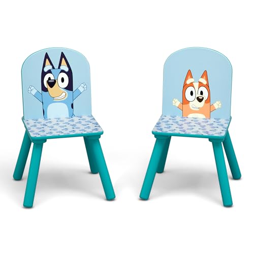 Bluey Kids Table and Chair Set with Storage - Delta Children, Toddler Friendly