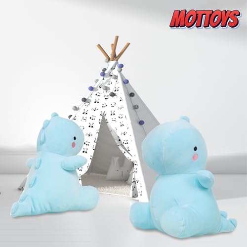 Dinosaur Plush Toys - 12" Stuffed Plushies - Soft Pillow for Home Decorations - Hugging Figures for Boys and Girls - Cute Animal Toys for Fans - Ideal Sleep and Play Companion (Blue)