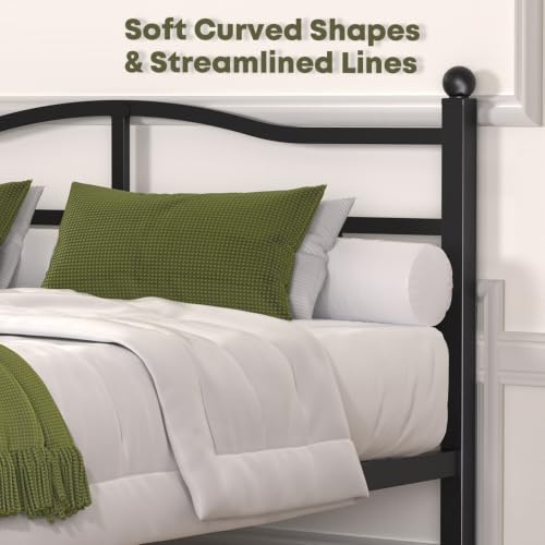 SHINEERA 14 Inch Queen Bed Frame with Headboard & Footboard - Stable, No Box Spring Needed