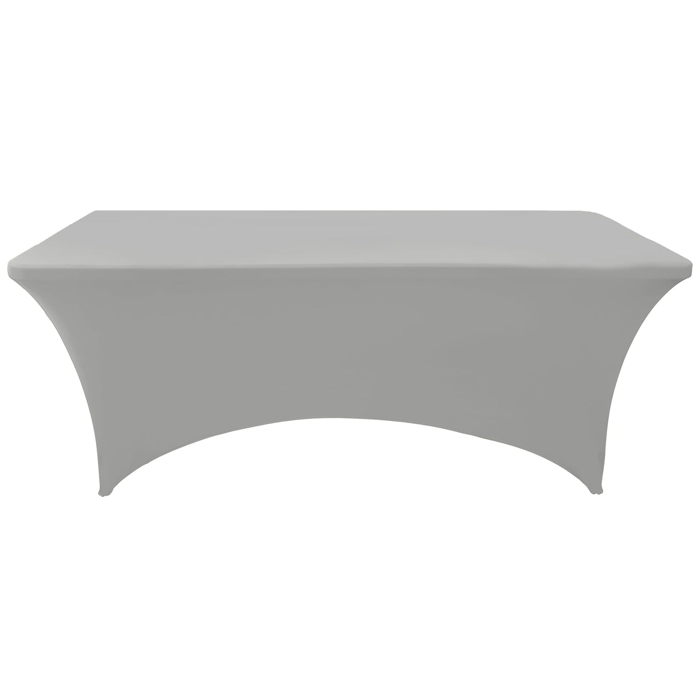 ZarzaaSik 109 2-Pack 4ft Spandex Table Covers for Rectangular Folding Tables - Wrinkle Resistant Stretch Tight Table Cloths - Ultimate Fitted Table Protector for Parties, Banquet, and Wedding